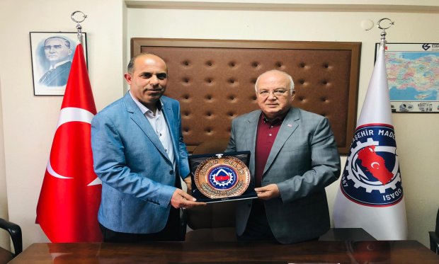 Türkiye Madeni Eşya Sanatkarları Federasyonu Başkanı Sayın Necdet Heppekcan’ı odamızda ağırladık