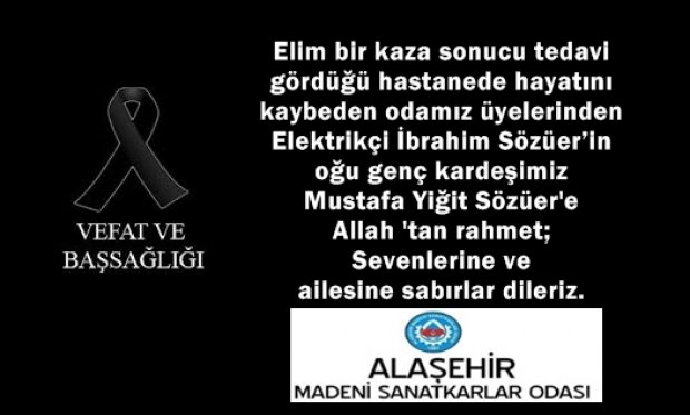 Vefat ve Başsağlığı