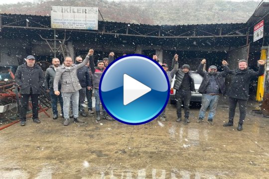 Alaşehir Madeni Sanatkarlar Odası Başkanı Sinan Gelin ve Yönetimi Uluderbent'te